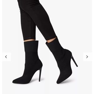 Century Knit Black Stiletto Steve Madden Boots Size 8.5 Great Condition